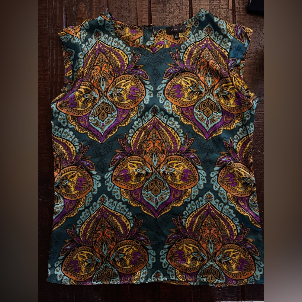 The Limited Paisley Print Sleeveless Top